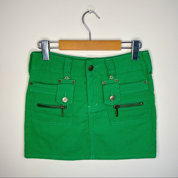 Revolt Jeans Rare 90s Vintage Denim Mini Skirt - Picture 1 of 4